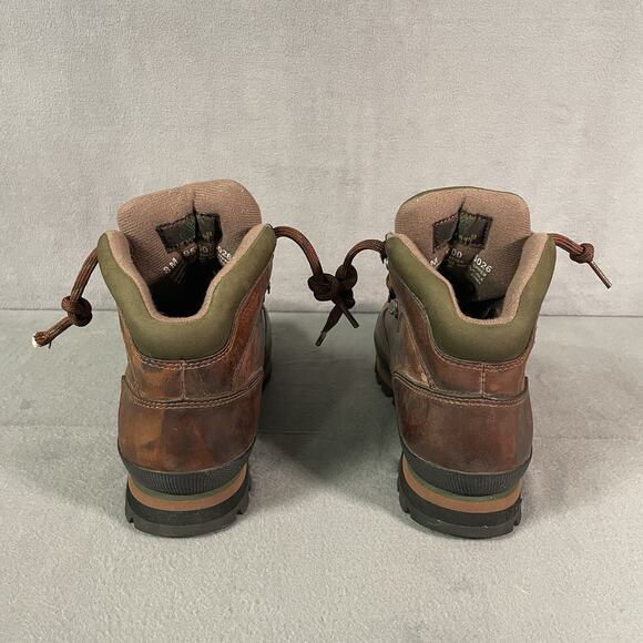 Timberland Euro Hiker 95100 Brown Leather Ankle Hiking Boots Women's Size 8M - Picture 4 of 8